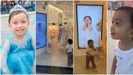 Sarina Hilario, nagulat nang makita ang sarili sa LED screen ng isang kilalang dress shop