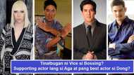 Kinabog ng baguhan ang mga beterano? Vic Sotto at Aga Muhlach natalbugan diumano nina Vice Ganda at Dingdong Dantes sa FAMAS Awards