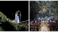 Ginaya ang pelikula nina Bea at John Lloyd! Viral Filipino couple gets married inside a cave