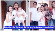 Ito na ba ang baby nila? Photos of Karen Reyes & BF Sarkie Sarangay getting a baby baptized go viral