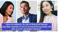 Netizens allege that the father of Liz Uy’s baby is Raymond Racaza, husband of Dr. Geraldine Zamora