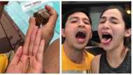 Iba din trip nilang dalawa! Dennis Trillo and Jennylyn Mercado try exotic chichaworm