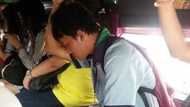 LOOK: Tired working student still holding items for sale falls asleep in jeepney