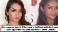 Singganda o mas maganda pa? Ina Raymundo's daughter has striking resemblance to Sarah Lahbati, but netizens say Erika is the 'naturally' beautiful one