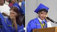 Class valedictorian, ikinumpisal sa crush ang nararamdaman sa valedictory address