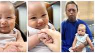 Baby Meteor’s cute smile in adorable snaps touch hearts online