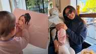 Lovi Poe, ibinahagi ang cute na video ng kanyang baby na hawak ang makeup box niya