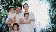 Baby Forest gets dedicated to the Lord during John Prats’ 37th birthday party