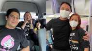 Jolina Magdangal experiences "airport goodbyes"; flies to Singapore with Marvin Agustin