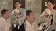 Cute reaction ng baby ni Toni Gonzaga na si Polly sa pagkanta ni Bonoy Gonzaga, kinaaliwan