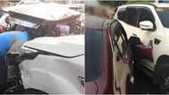 SUV, umararo ng 5 sasakyan; nasa 20-anyos na driver, nakatulog raw dahil puyat umano mula sa gimikan