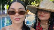 Video ng Mommy Gina ni Vanessa Hudgens na nakakatuwang pinapaypayan ang anak habang ini-interview, viral