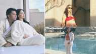 Maja Salvador shows off her growing baby bump in stunning photos