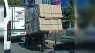 Photo of delivery rider with enormous package on motorcycle goes viral