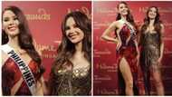 Catriona Gray finally meets her stunning Madame Tussauds wax figure