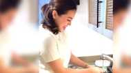 Dimples Romana surprised at Julia Montes washing the dishes