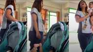 Titser, nagturo sa klase habang karga-karga ang baby; dedikasyon ni mam, hinangaan