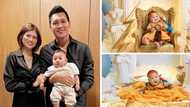 Pics from Scottie Thompson, Jinky’s son Aster 4th-month photoshoot warm hearts