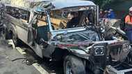 Jeepney crashes into post on Quirino Highway injuring three people