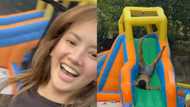 Video of Ellen Adarna asking Derek Ramsay to use the kiddie pool slide goes viral