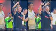 Bong Go, emosyonal habang kumakanta sa prayer rally para kay Duterte