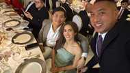 Atasha Muhlach at anak ni Ramon Ang na si Jacob, spotted sa isang wedding