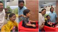 Sarina Hilario, kinagiliwan ng netizens sa video ng kanyang first haircut