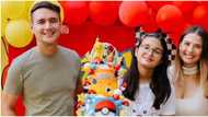 John Estrada and wife Priscilla Meirelles celebrate birthday of their daugher Anechka