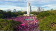 Video na kuha sa "Pink Sunday" grand rally sa Quezon Memorial Circle, viral