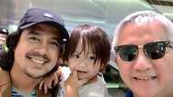 John Lloyd Cruz's viral photo with son Elias and Fr. Tito Caluag sparks reactions from netizens