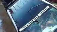 Early Morning Mishap: La Castellana police patrol plunges into ditch with suspect onboard