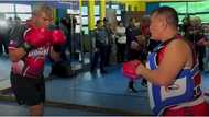 PNP Chief Torre starts boxing training after agreeing to a charity boxing match with Baste Duterte