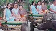 Jinkee Pacquiao's photos riding a carabao with her children goes viral