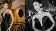 Pia Wurtzbach stuns in black Mark Bumgarner creation in Cannes