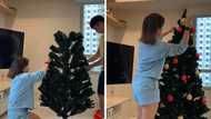 Robi Domingo, Maiqui Pineda, nag-setup ng first Christmas tree sa kanilang bahay