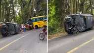 Bus at kotse na nagsalpukan sa Laguna, di bababa sa 8 ang sugatan