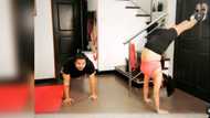 Meryll Soriano shares workout video doing a handstand at 7-months pregnant