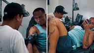 Philmar Alipayo, ipinasilip ang latest tattoo session niya