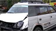 1 dead, 3 injured, after UV Express van plows through 12 motorcycles and 2 cars