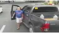 Viral pick-up driver na nambasag ng bintana ng truck, pinaghahanap na
