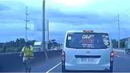 Viral na siklista na nag-counterflow sa expressway, naligaw lang raw ayon sa NLEX