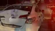 Three vehicles involved in crash on Ortigas Flyover Southbound in Mandaluyong
