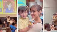 Max Collins at Pancho Magno, kapwa spotted sa moving up day ni baby Skye