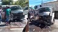 Pampasaherong van at pickup, nagsalpukan; 1 patay, 12 sugatan