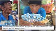Old man receives donations after he was duped with a fake P1000 bill