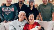 Netizens react to photos of Meryll Soriano & Joem Bascon’s baby meeting actor’s family