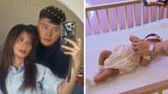 Ronnie Alonte gives new glimpse of daughter with Loisa Andalio on her first month