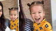 Video of baby Dahlia Heussaff imitating a cat goes viral; Anne Curtis calls daughter “My little kitten”