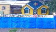 Photo ng PBB House na "binalot" sa blue construction cover, viral na