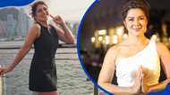 Who is Alice Dixson, and how did she welcome a child later in life?